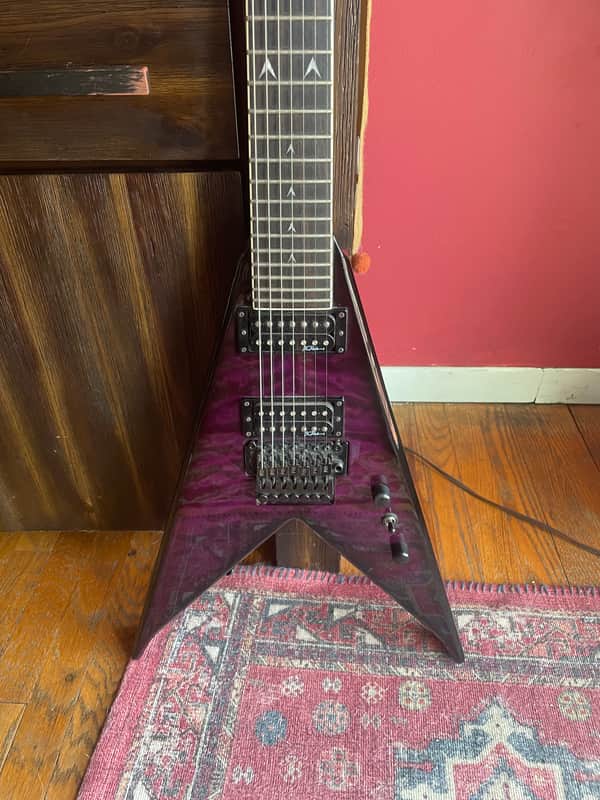 BC Rich Jr V 7 string 2011 Purple maple burst image 1