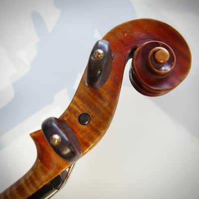 Lamy JTL French Violin 4/4 Antonio Stradivarius Model Circa-1930s-1940s-Reddish Varnish image 11