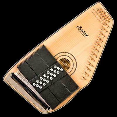 Oscar Schmidt OS120CNE Adirondack Solid Spruce 21 Chord Acoustic-Electric AutoHarp w/Passive Pickup image 3