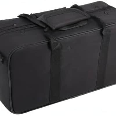 Clarinet Case, Oxford Cloth Clarinet Gig Bag with Accessory Compartments, Black Foam Padded Thickened Clarinet Bag with Strap image 1