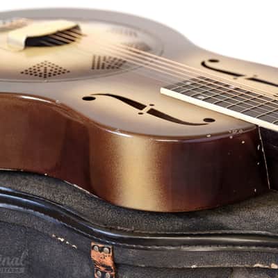 All Original 1931 National Triolian Resonator Guitar with Bull's Head Case image 21