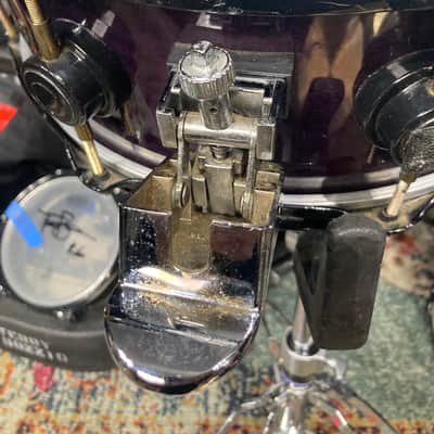 Terry Bozzio's DW - 5.5x13" Craviotto Solid Shell Snare Drum - Transparent Purple Lacquer - Autographed! image 8
