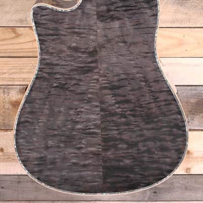B.C. Rich Prophecy Series Acoustic/Electric Guitar Smoke Black Quilt w/ Case image 3