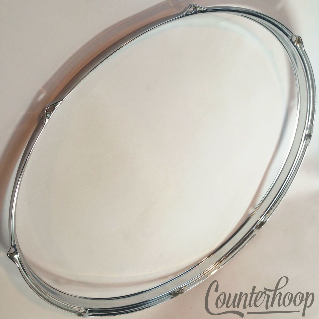 Slingerland 18" Floor Tom Drum Batter/Resonant Rim/Hoop 8-Lug Stick-Saver Chrome — main photograph