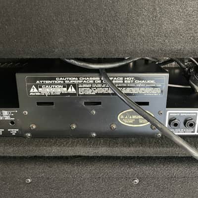 Crate GX-130C 130w head w/matching GS-412SS 200w 4x12 cabinet, 1994 black ozite halfstack, Made in USA *OSDM HOLY GRAIL* image 20