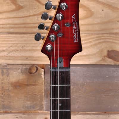 Yamaha PAC611VFM Pacifica Electric Guitar Dark Red Burst image 6