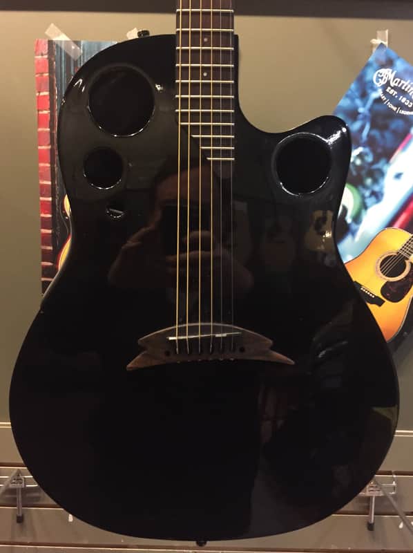 Ovation Tangent Series T357 Acoustic-Electric Guitar Gloss Black w