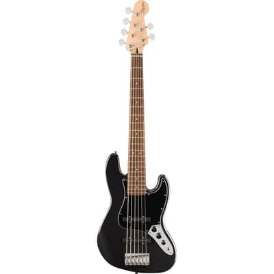 Squier Affinity Jazz Bass VI -  Black Metallic Laurel image 2