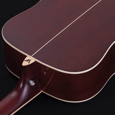 Washburn DFBDA Deep Forest Burl Collection Dreadnought Acoustic Guitar-Amber Fade Gloss image 9