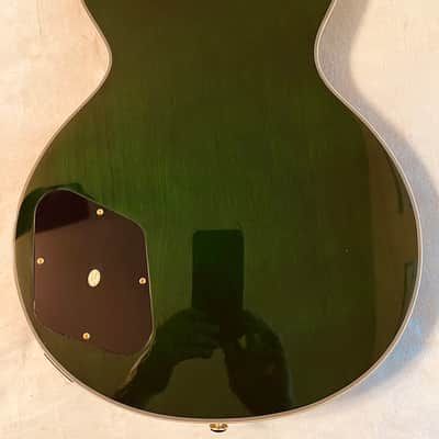 Firefly LP-Style Electric Quilted Top (Green Burst) image 13