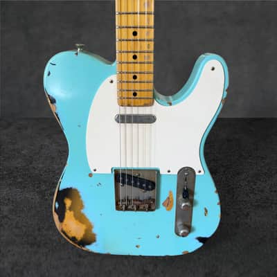 Nash T-57 – Seafoam Green over 2-Tone Sunburst, Heavy Aging image 9