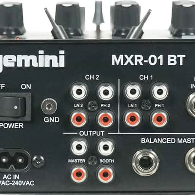 Gemini MXR-01BT 2 Channel Bluetooth DJ Mixer image 2