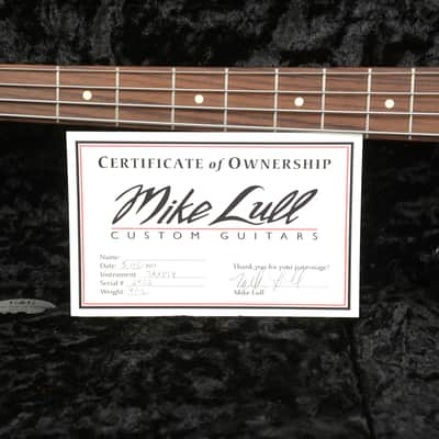 Lull XP1T4 4-String Satin Black w/15% Larger Body Size, Red Racing Strip & Hardshell Case (Serial #2852) image 7