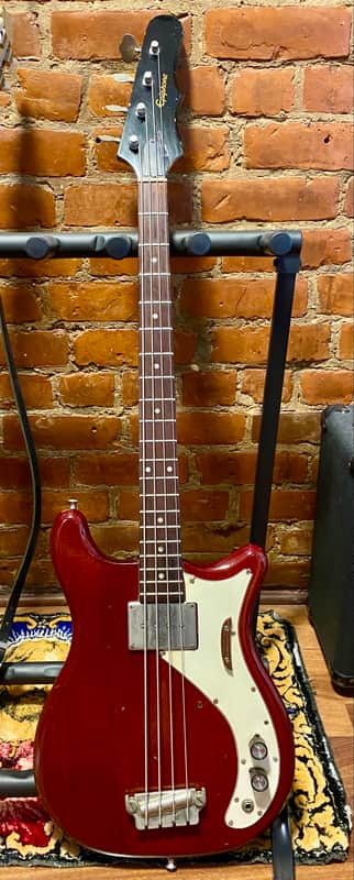 1964 Epiphone Newport Vintage Bass with Gibson gigbag - Good