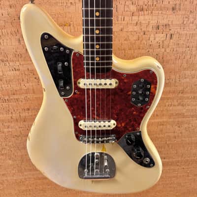Fender Jaguar 1963 - Olympic White with Matching Headstock image 21