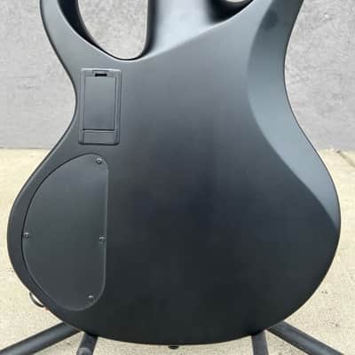 Ibanez BTB625EXBKF Iron Label 5-String Electric Bass Guitar, Flat Black 10lb1oz image 4
