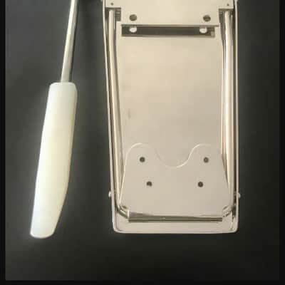 Engraved Maestro Vibrola in Nickel fits Gibson SG, Firebird, ES Guitars Tailpiece Tremolo Vibrato Lyre image 3