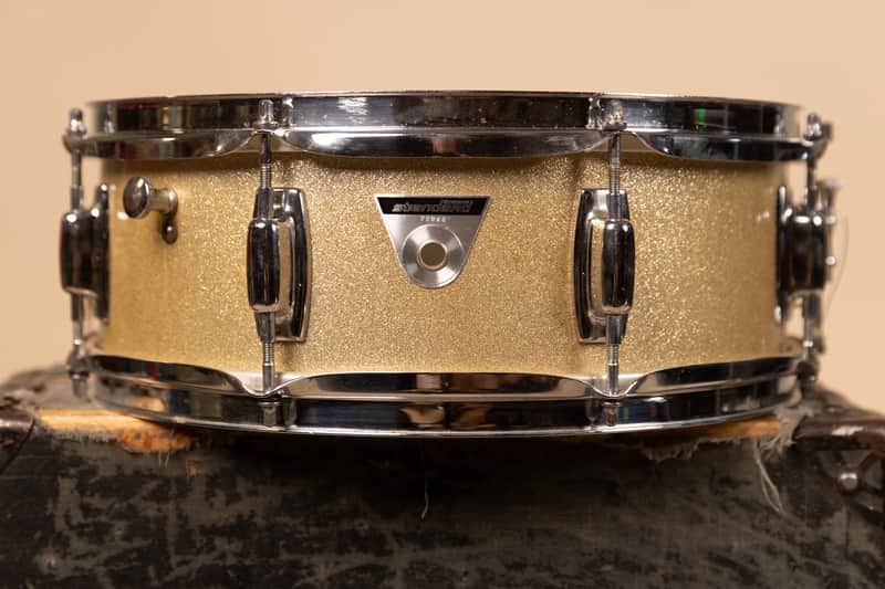1970s Ludwig 5x14 Standard Silver Mist Snare Drum image 1