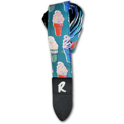 Ice Cream Cone Guitar Strap- Ice Cream Guitar Strap - Soft Serve Ice Cream Guitar Strap-Pink Guitar Strap- Double Padded- Comfortable- image 3