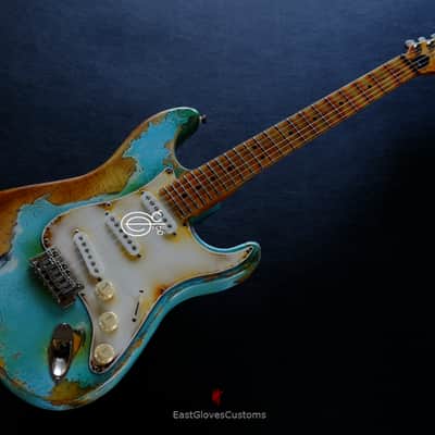 Peavey Predator Daphne Blue Made in USA Aged Heavy Relic image 14