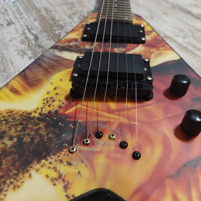 Dean Dave Mustaine Signature Set Neck VMNT End Game Graphic Upgraded Locking Tuners Bone Nut Satin Top image 14