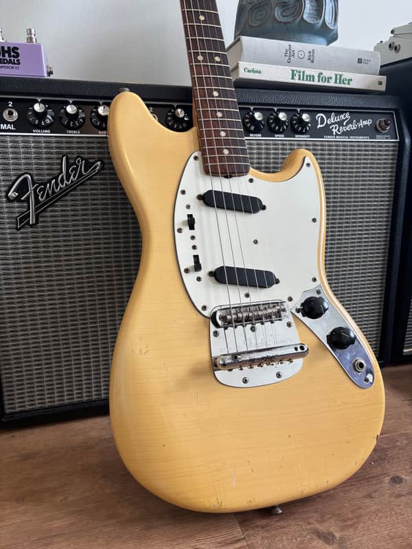 1974 Fender Mustang Olympic White (Video Demo) image 1