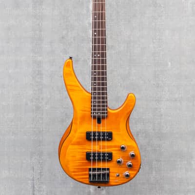Yamaha TRBX604 FM Matte Amber Bass 4 String image 3