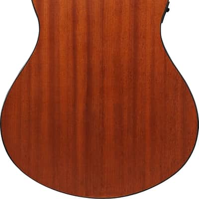 Ibanez AAM50CE Advanced Grand Auditorium Acoustic-Electric Guitar, Solid Spruce Top, Coral Red Burst image 3