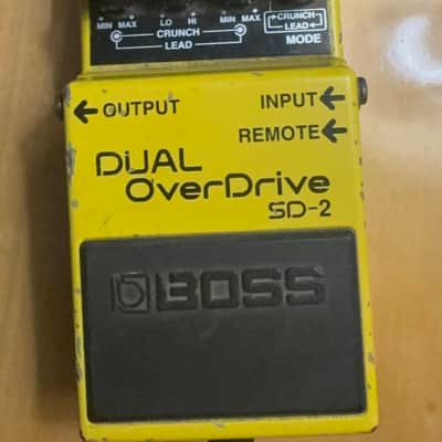 Boss SD-2 Dual OverDrive (Silver Label) 1993 - 1998 - Yellow imagen 1