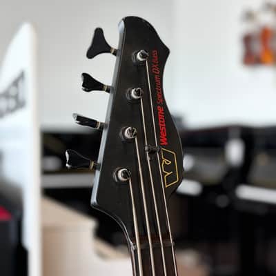 Westone Spectrum ST Bass Matsumoku MIJ 1985 - Ebony Fingerboard, White, Used image 5
