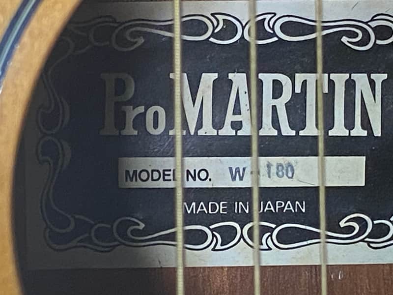 Classic Pro Martin W-180 1970's - Natural- Made in Japan | Reverb