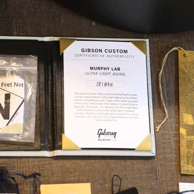 2022 Gibson Trini Lopez Murphy Lab Light Aging Semi-Hollow Electric Guitar Black Ebony + COA OHSC image 12