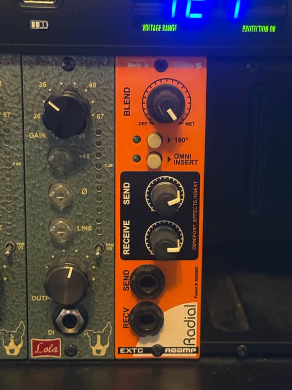 Radial EXTC 500 Series Reamp / Guitar Effects Interface Module 2010s - Orange image 1