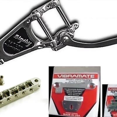 Bigsby / Vibramate B7, V7, String Spoiler, Allp roller bridge, 4 Piece Stay in tune set, fits Gibson image 1