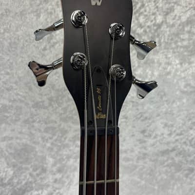 Warwick Rockbass Corvette $$ 4 string electric bass guitar in Nirvana black stai image 4