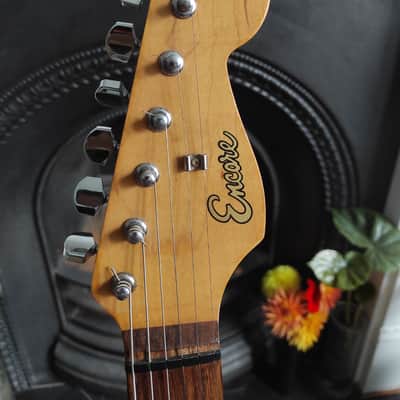 Encore  Stratocaster  1980's Pearl White Really Purdy Early Model Sounds Awesome! image 4