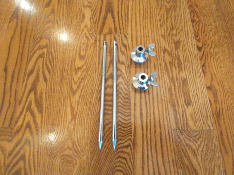 Ludwig (2) vintage club date bass drum legs/spurs & mounts - all excellent condition! Bild 1