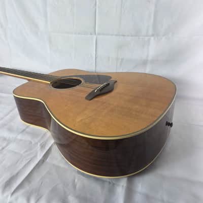 Yamaha FG730S Solid Top Brown Acoustic Guitar Natural Finish - Rosewood Back image 15