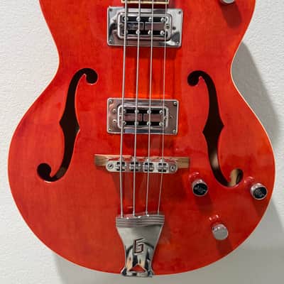 2012 Gretsch G5123B | Limited Edition Electromatic Hollowbody Bass | Orange w/ HSC image 2