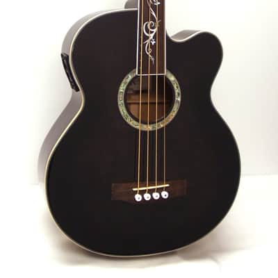 Michael Kelly Dragonfly 4 Fretless Acoustic-Electric Bass Guitar - Smoke Burst image 2