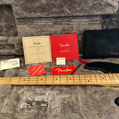 One of a kind - Fender Mod Shop Precision Bass Left-Handed with locking hard case 2017 Satin Black image 11