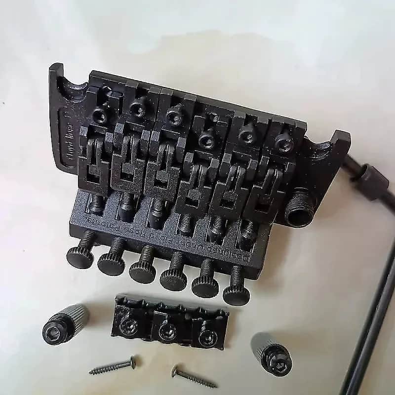 Floyd Rose II Guitar Double Locking Bridge Tremolo System in Black image 1