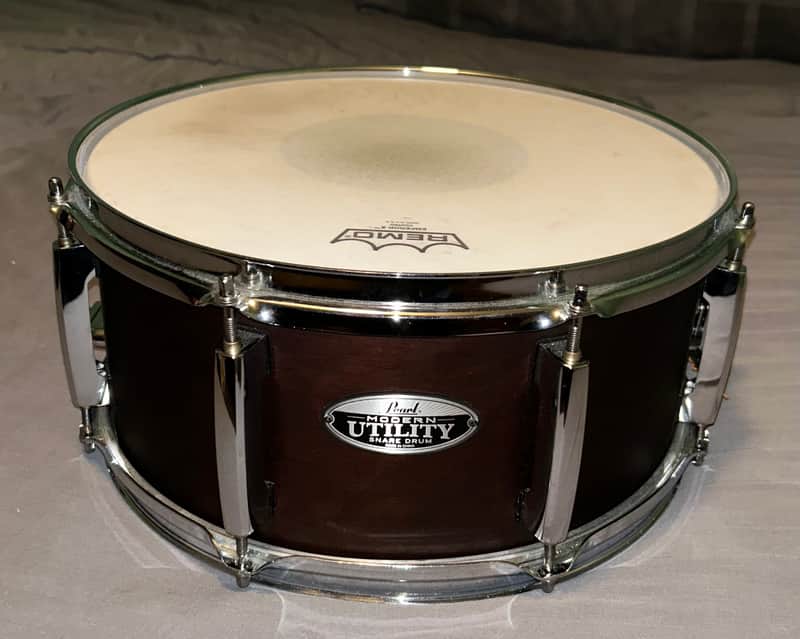 Pearl MUS1465M/C220 Modern Utility 14x6.5" Maple Snare Drum 2010s Satin Brown
