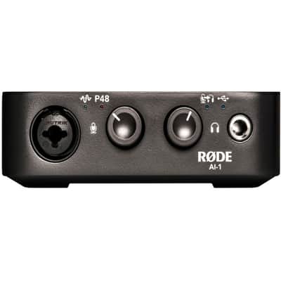 Rode AI-1 Studio-Quality USB Audio Interface - With 6' 6mm Rubber XLR Microphone Cable, Fiber Optic Cleaning Cloth image 18
