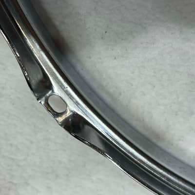 Ludwig 14" - 8 hole Triple Flanged Brass Hoop (465-D-5175) 1965 - chrome image 7