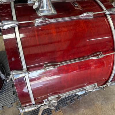 Yamaha 1984 Recording Custom Cherry Drum Set image 7