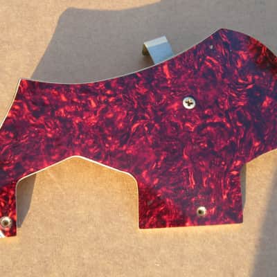 Vintage 1960s Teisco Tortoise Shell 335 Domino Guitar Pickguard image 1