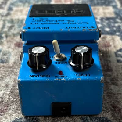 1981 Boss CS1 Compression Sustainer Vintage Black Lanel MIJ Made In Japan Compressor Guitar Effect Pedal! image 5