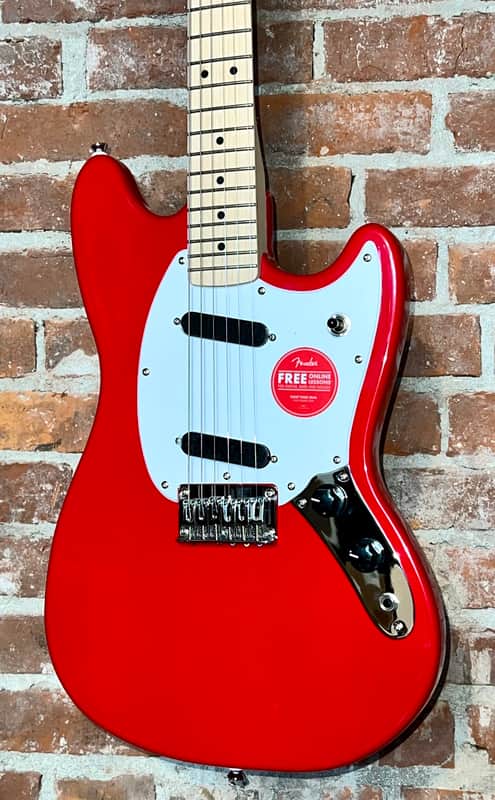 Squier Sonic Mustang Color Torino Red , Support Brick & Mortar Music Shops , Buy it Here ! image 1