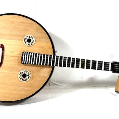 Awesomesauce electrified Yueqin electric noise instrument The Electric Moon Lute 2025 - Wood image 1